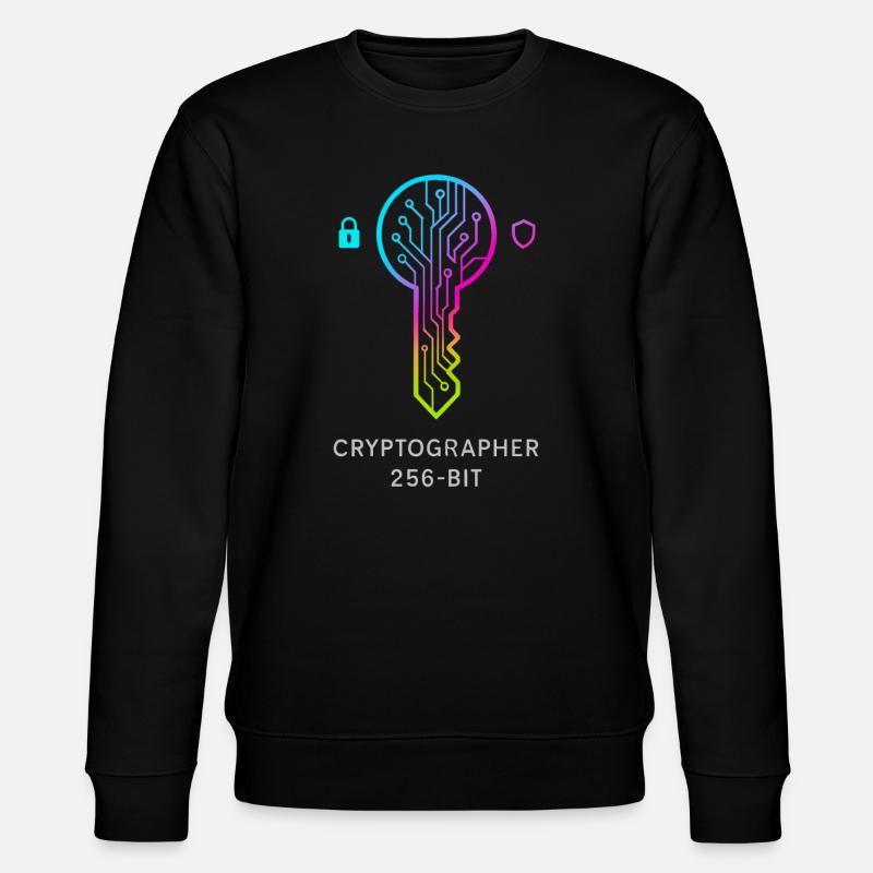 Expert in Cryptography and 256-bit Security - Stanley/Stella CHANGER Unisex Organic Sweatshirt - black