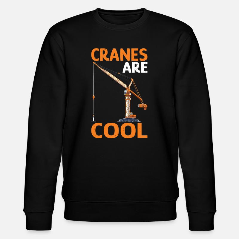 Cranes Are Cool - Stanley/Stella Unisex Bio-Sweatshirt CHANGER  - Schwarz