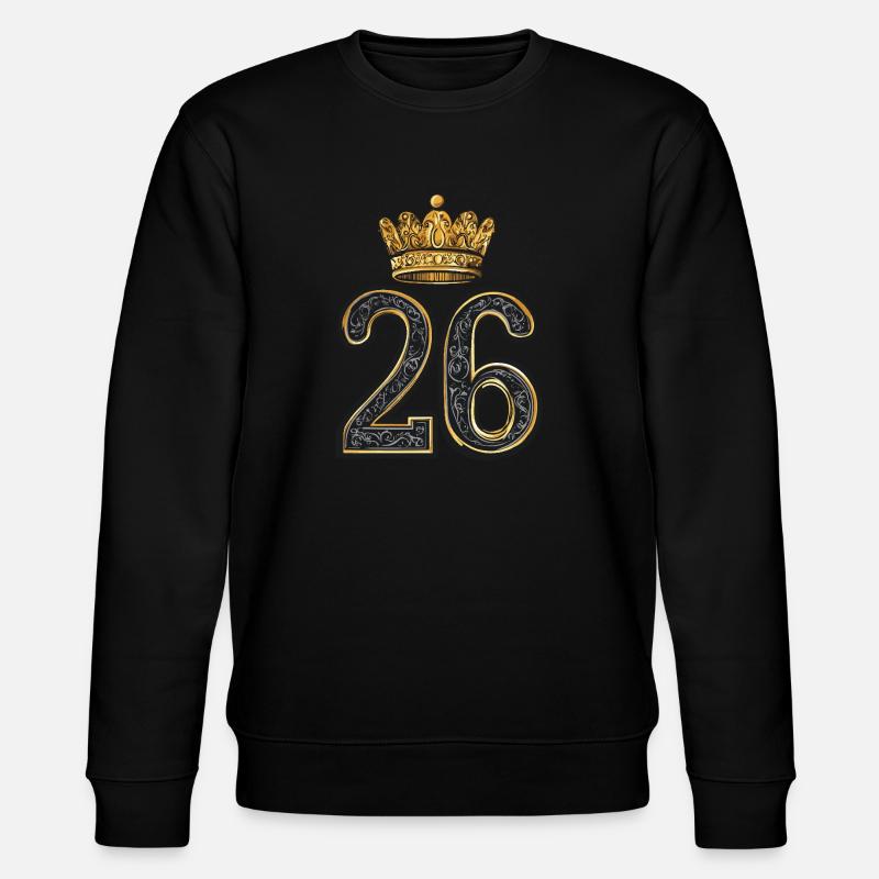 26 Nombre Couronne - Sweat bio CHANGER Stanley/Stella Unisexe - noir