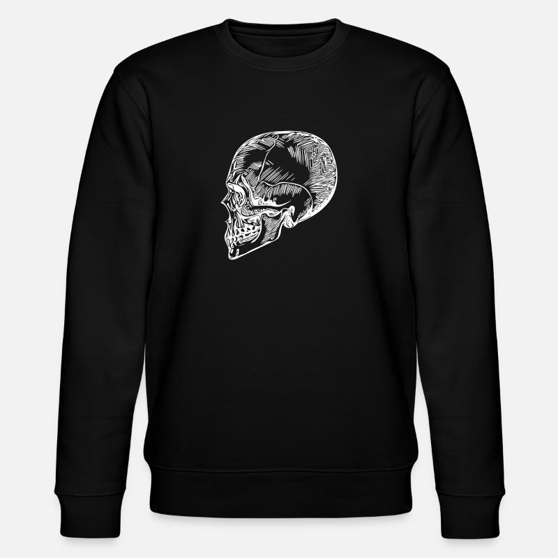 Skull Bone Halloween Skull - Stanley/Stella CHANGER Unisex Organic Sweatshirt - black