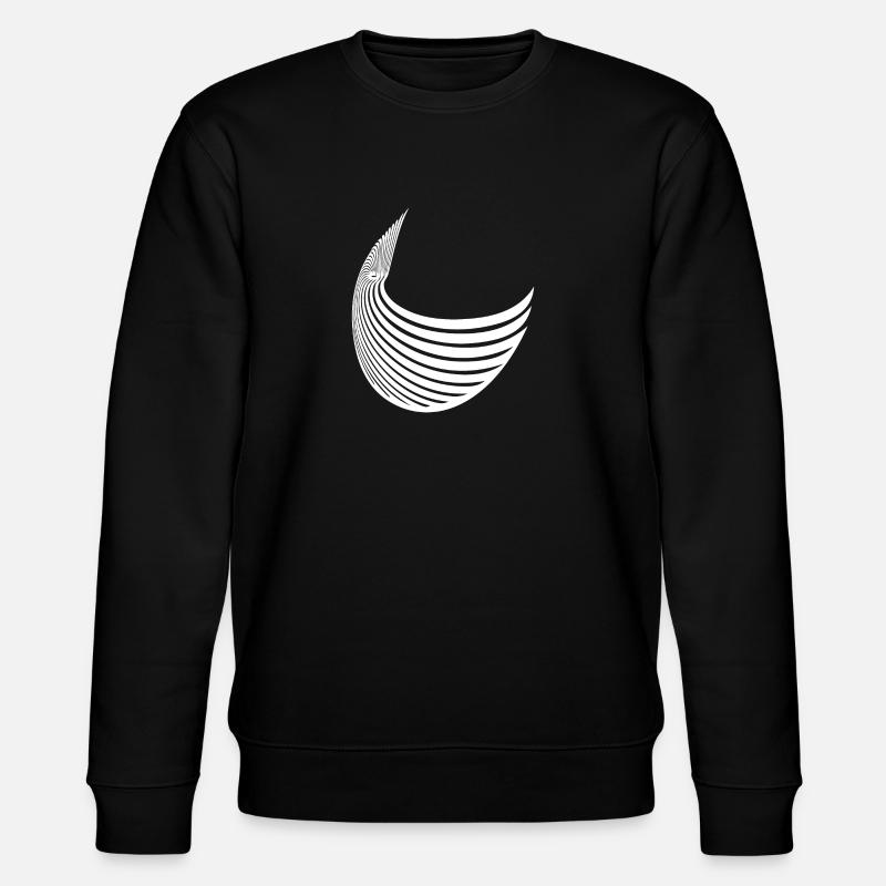 Aile à rayures géométriques - Sweat bio CHANGER Stanley/Stella Unisexe - noir