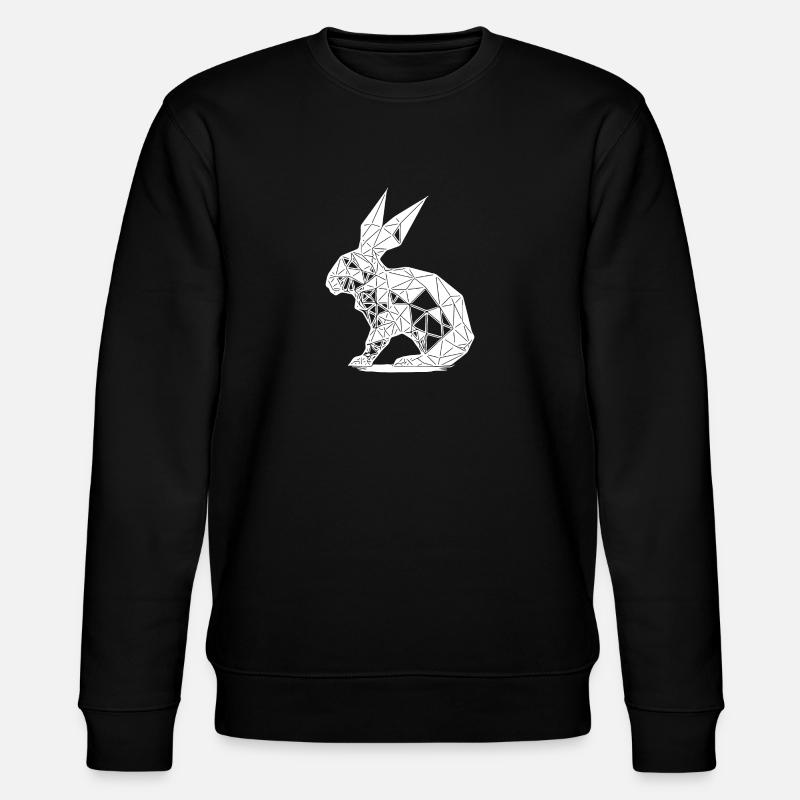 Géométrie Lapin Lignes Géométrie Lapin - Sweat bio CHANGER Stanley/Stella Unisexe - noir