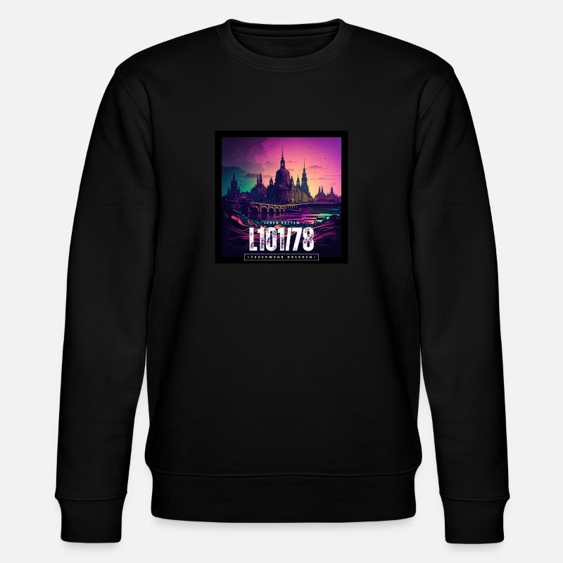 Skyline Dresden - Stanley/Stella Unisex Bio-Sweatshirt CHANGER  - Schwarz