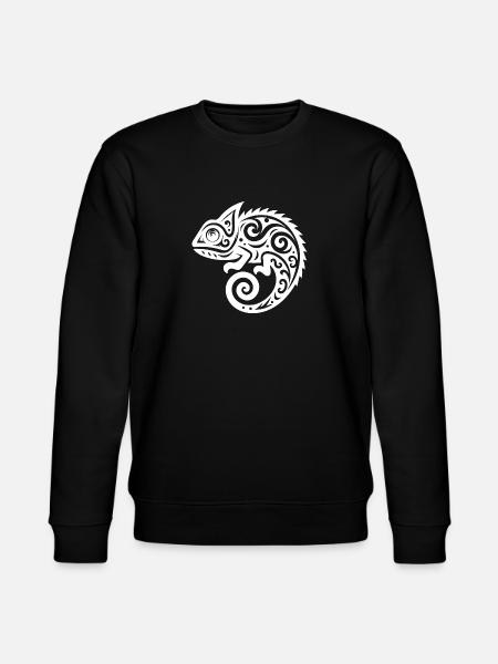Chameleon Tattoo Scaly Creepers Disguise - Stanley/Stella CHANGER Unisex Organic Sweatshirt - black