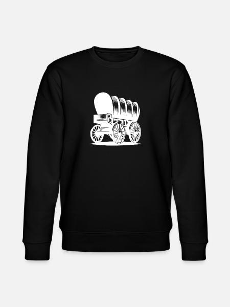 Planwagen für Pferde - Stanley/Stella Unisex Bio-Sweatshirt CHANGER  - Schwarz