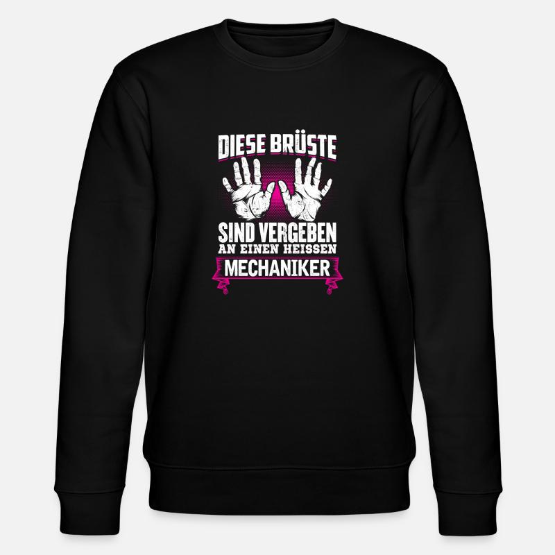 MECHANIKER - Brüste - Stanley/Stella Unisex Bio-Sweatshirt CHANGER  - Schwarz
