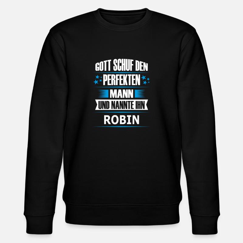 ROBIN - Stanley/Stella Unisex Bio-Sweatshirt CHANGER - Schwarz
