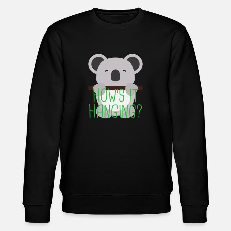 Koala 3 03 - Stanley/Stella Unisex Bio-Sweatshirt CHANGER  - Schwarz