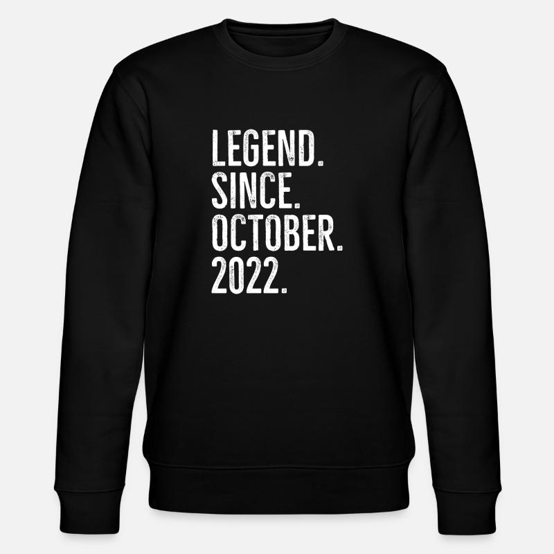Legend Since October 2022 - Stanley/Stella CHANGER Unisex Organic Sweatshirt - black