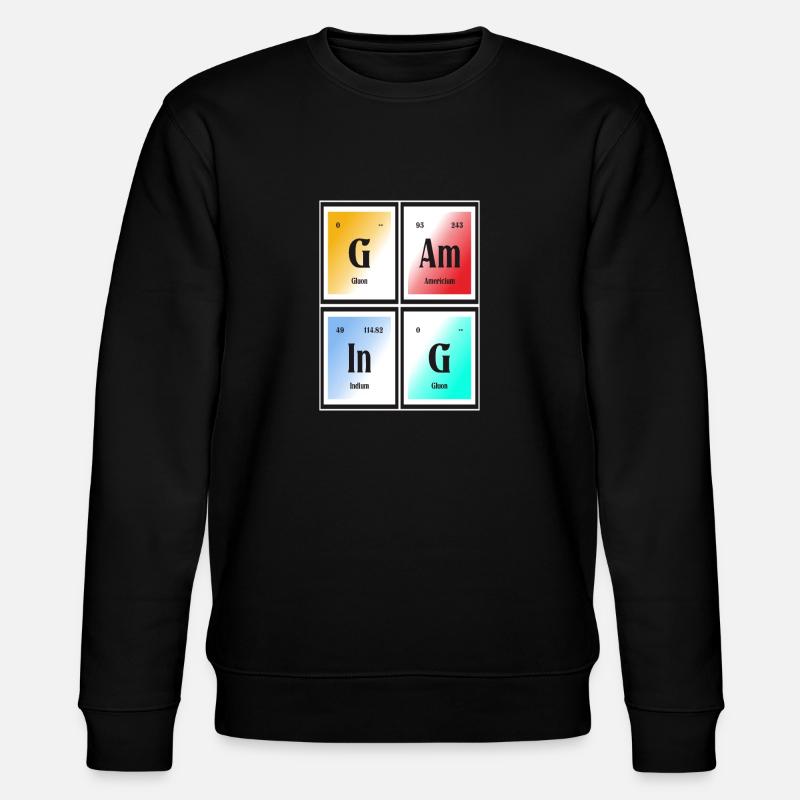 Gaming-| Periodensystem der Elemente - Stanley/Stella Unisex Bio-Sweatshirt CHANGER  - Schwarz