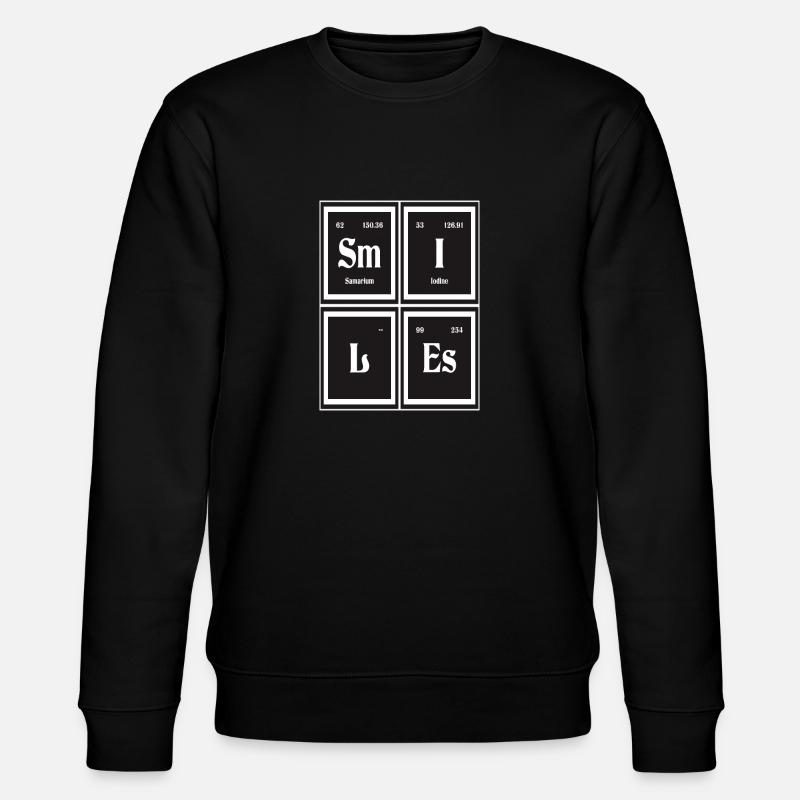 Lächelt | Periodensystem der Elemente - Stanley/Stella Unisex Bio-Sweatshirt CHANGER  - Schwarz