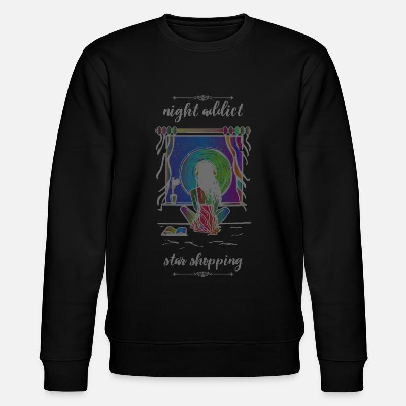 night addict - Stanley/Stella Unisex Bio-Sweatshirt CHANGER - Schwarz