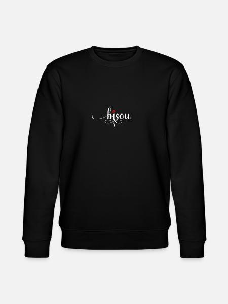 Bisous Kuss Trendy Chic Relax Angesagt Statement - Stanley/Stella Unisex Bio-Sweatshirt CHANGER  - Schwarz