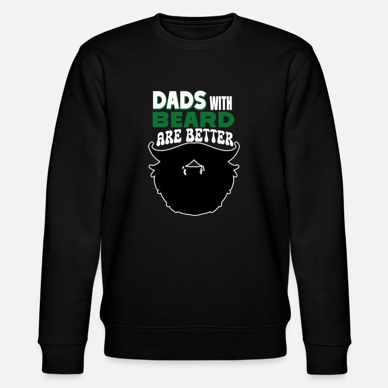 Das with beard are better - Stanley/Stella CHANGER Unisex Organic Sweatshirt - black