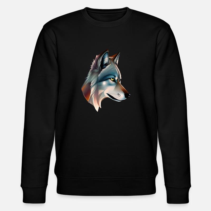 Wolf - Stanley/Stella Unisex Bio-Sweatshirt CHANGER  - Schwarz