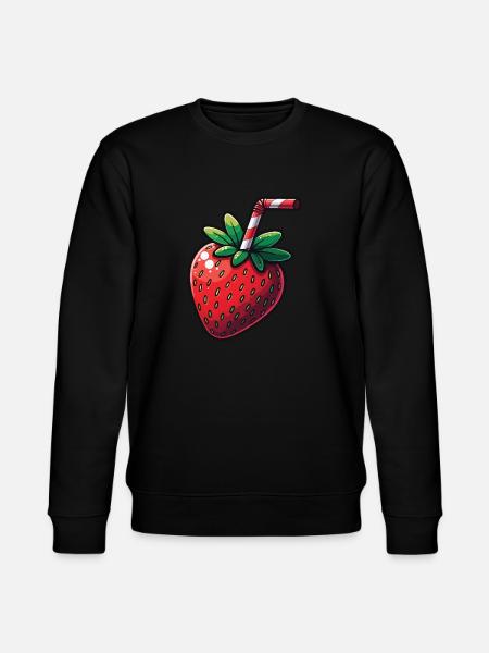 Erdbeer-Shake - Stanley/Stella Unisex Bio-Sweatshirt CHANGER - Schwarz