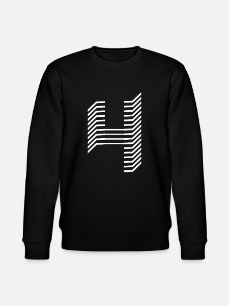 Numéro unique 4 « Blanc » - Sweat bio CHANGER Stanley/Stella Unisexe - noir
