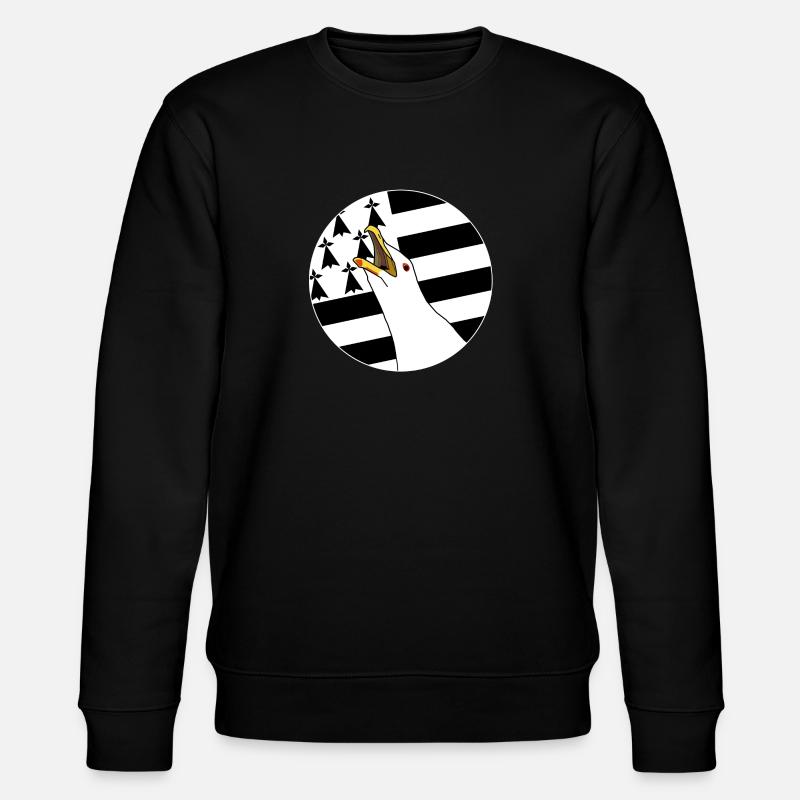 Armorican seagull - Stanley/Stella Unisex Bio-Sweatshirt CHANGER  - Schwarz