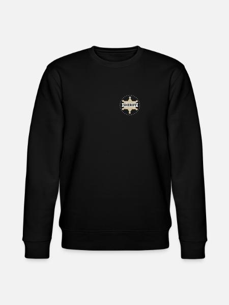 Sheriff Stern Cowboy Western - Stanley/Stella CHANGER Unisex Organic Sweatshirt - black