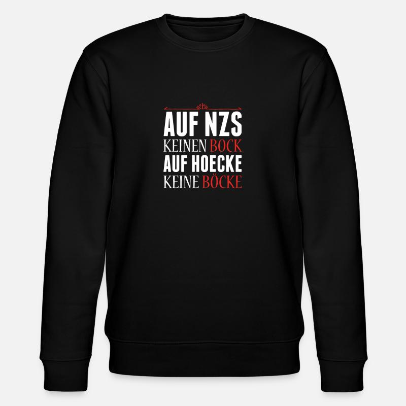 FCK AFD - Sweat bio CHANGER Stanley/Stella Unisexe - noir