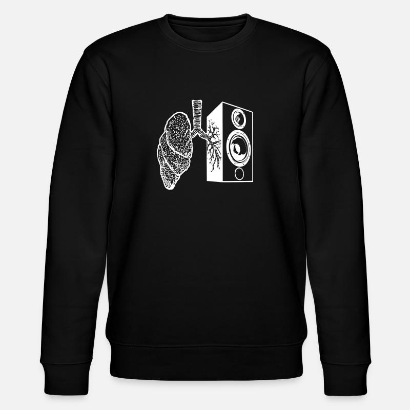 lung speaker - Stanley/Stella Unisex Bio-Sweatshirt CHANGER  - Schwarz