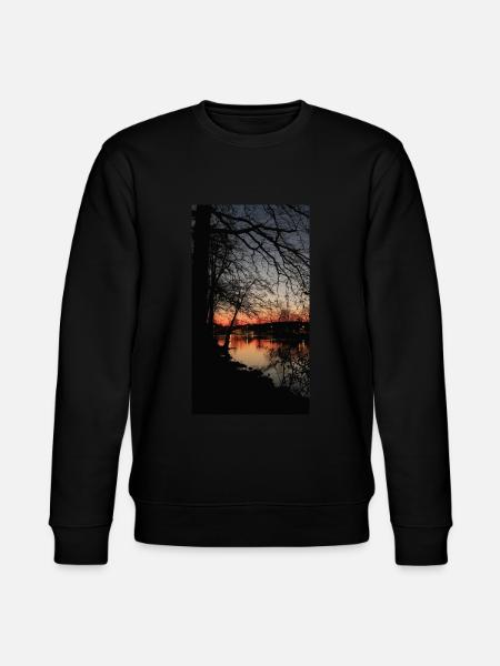 Sunset over the lake - Stanley/Stella CHANGER Unisex Organic Sweatshirt - black