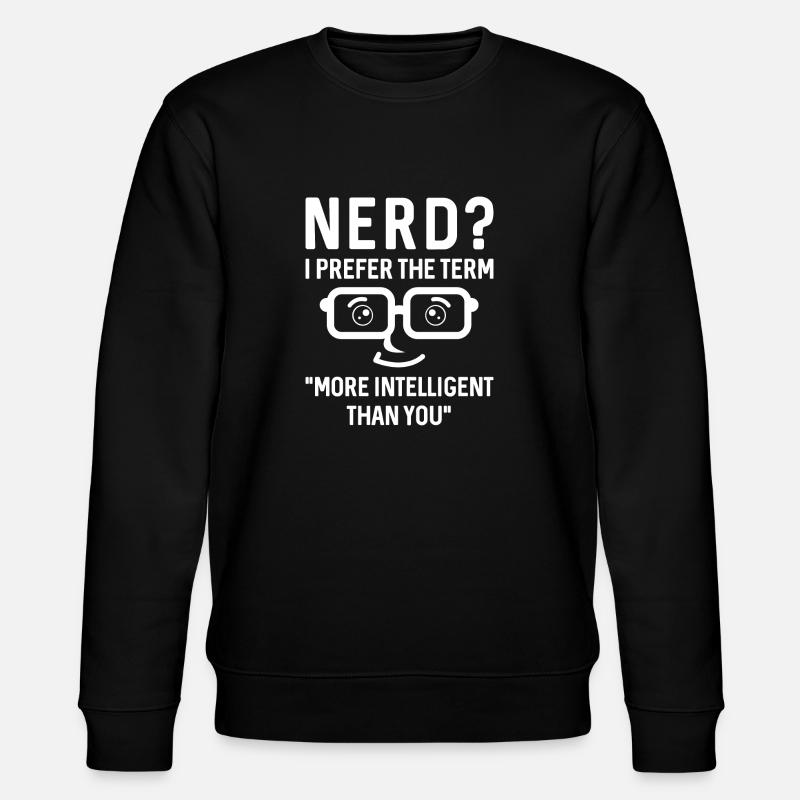 Nerd Intelligent - Stanley/Stella Unisex Bio-Sweatshirt CHANGER  - Schwarz