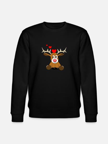 Saint-Valentin des rennes 2 - Sweat bio CHANGER Stanley/Stella Unisexe - noir