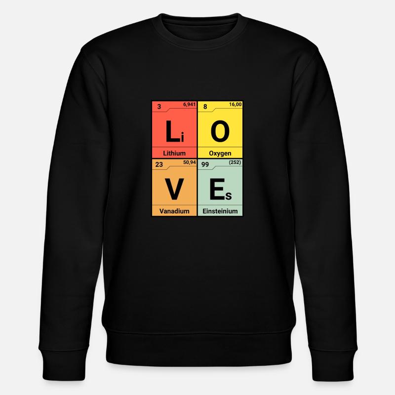 Amour éléments de chimie - Sweat bio CHANGER Stanley/Stella Unisexe - noir
