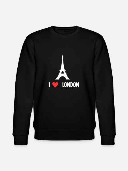 I love london - Stanley/Stella CHANGER Unisex Organic Sweatshirt - black