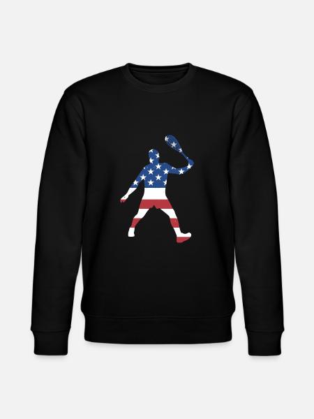 Sport Us Flag Squash - Stanley/Stella CHANGER Unisex Organic Sweatshirt - black