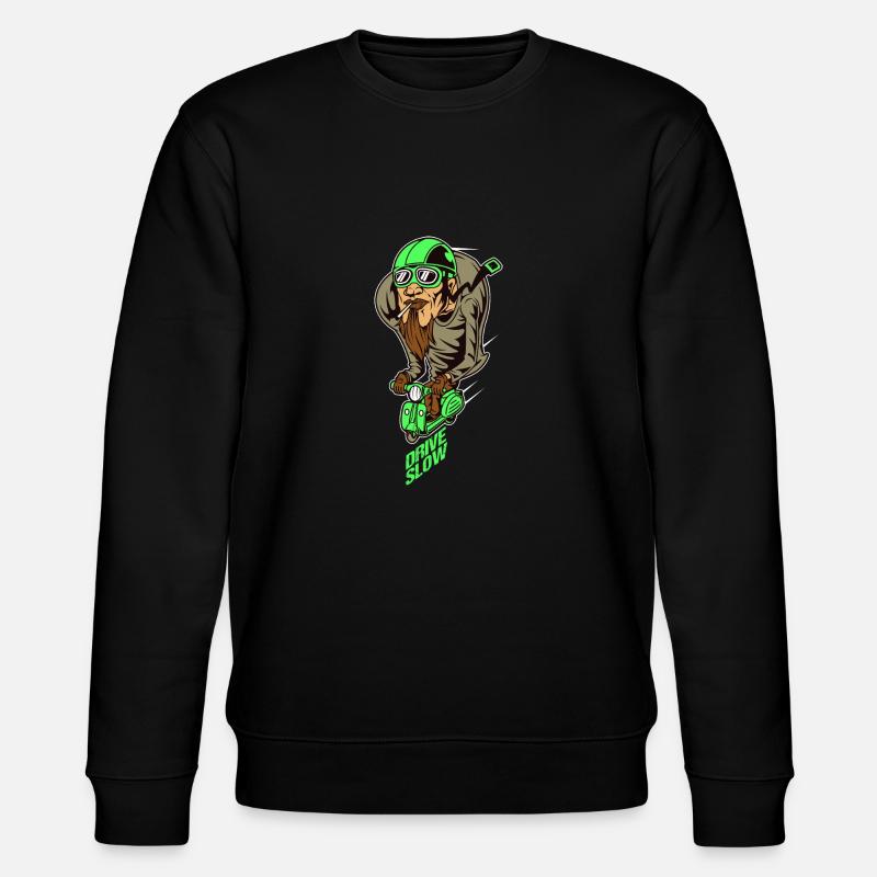 Scooterman Drive Slow Idée cadeau - Sweat bio CHANGER Stanley/Stella Unisexe - noir