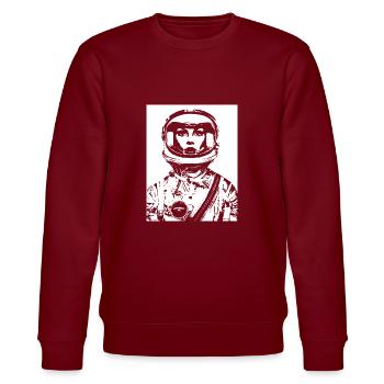 ASTRONAUTE FEMME FEMME POWER STENCIL - Sweat bio CHANGER Stanley/Stella Unisexe - bordeaux - Devant - Nik (191cm) & Marisol (170cm)