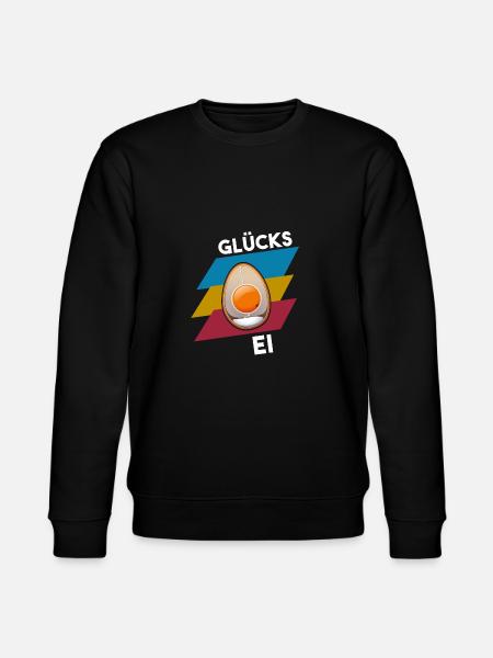 GLÜCKS EI - Stanley/Stella Unisex Bio-Sweatshirt CHANGER - Schwarz
