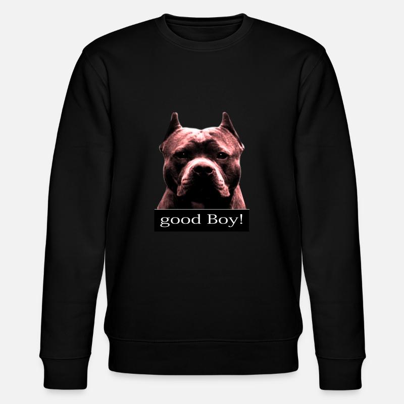 Pitbull DOG- good boy - - Stanley/Stella Unisex Bio-Sweatshirt CHANGER - Schwarz