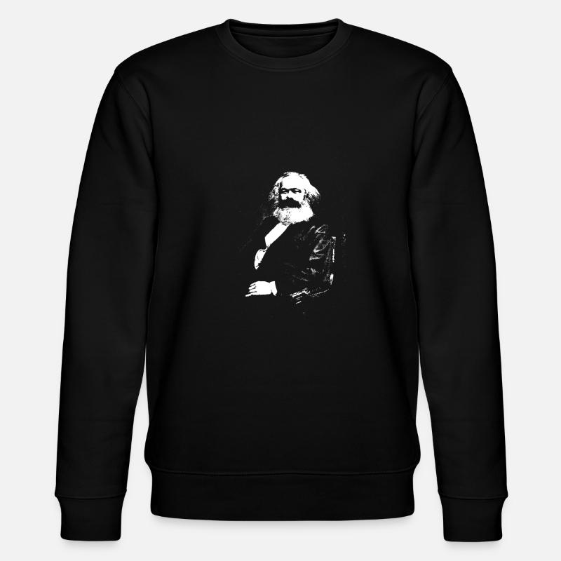 Karl Marx - Stanley/Stella Unisex Bio-Sweatshirt CHANGER  - Schwarz