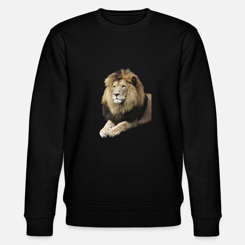Lion - Stanley/Stella Unisex Bio-Sweatshirt CHANGER  - Schwarz