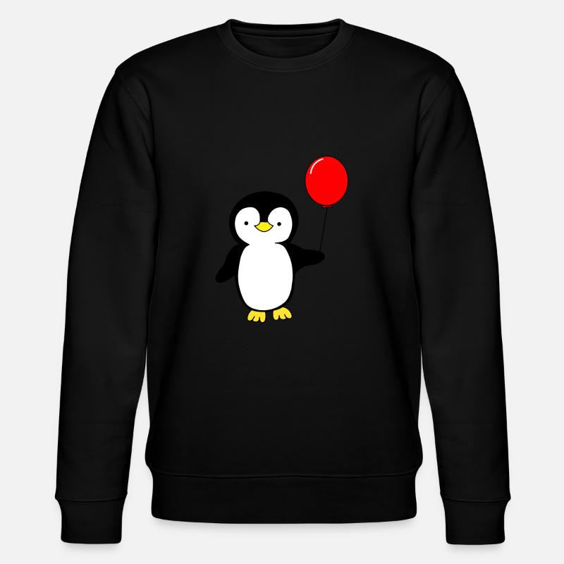 Pingouin avec ballon - Sweat bio CHANGER Stanley/Stella Unisexe - noir