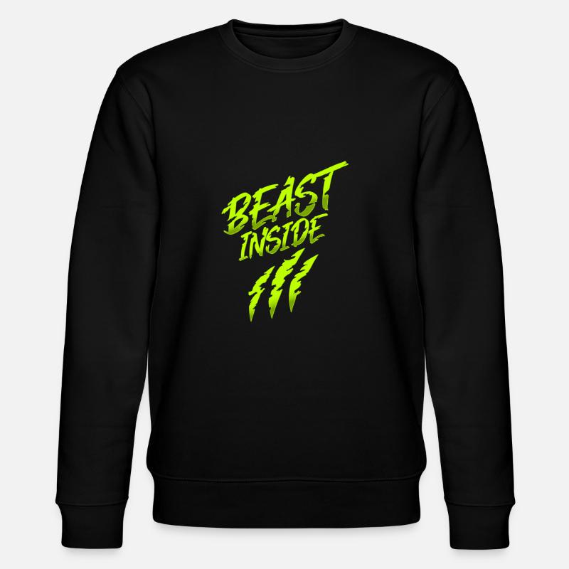 BEAST INSIDE - Stanley/Stella Unisex Bio-Sweatshirt CHANGER  - Schwarz