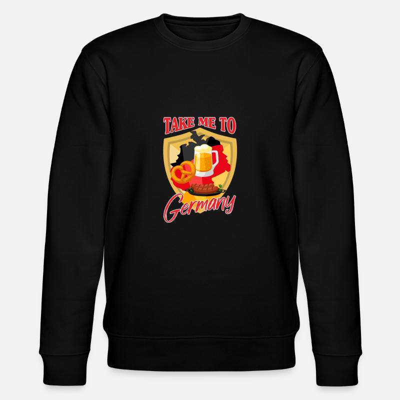 TAKE ME TO GERMANY - Stanley/Stella CHANGER Unisex Organic Sweatshirt - black