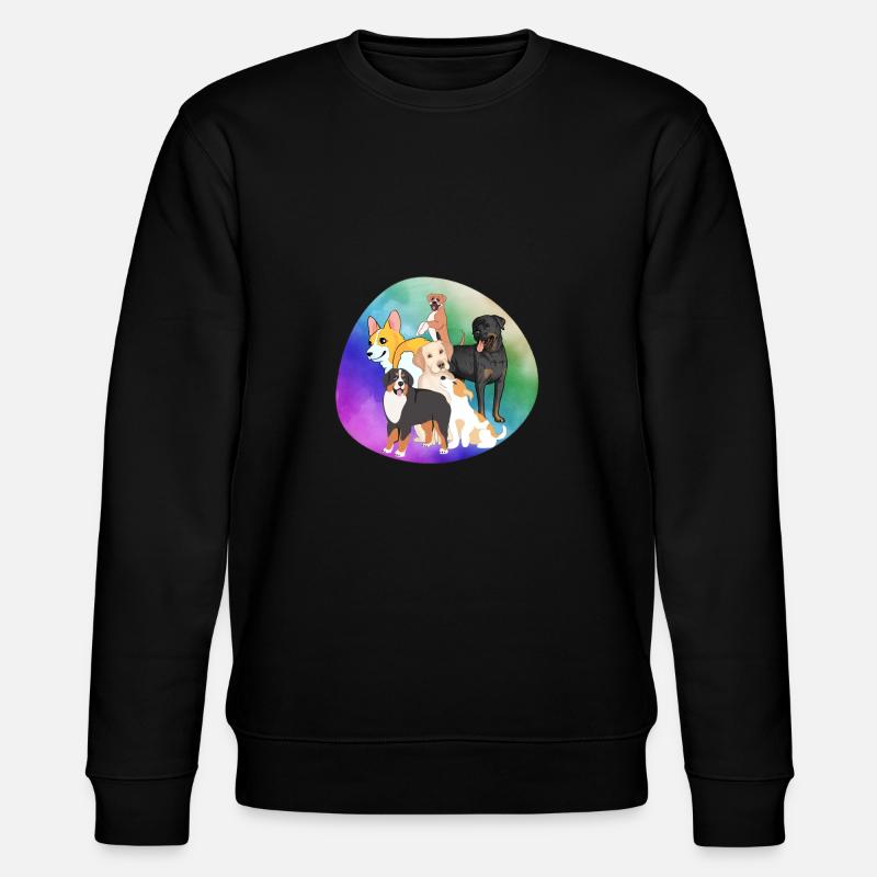 Hunde - Stanley/Stella Unisex Bio-Sweatshirt CHANGER  - Schwarz
