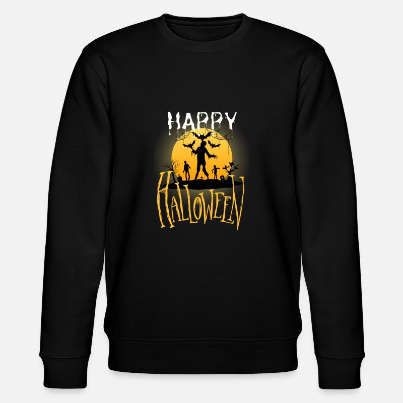 Halloween - Stanley/Stella Unisex Bio-Sweatshirt CHANGER  - Schwarz