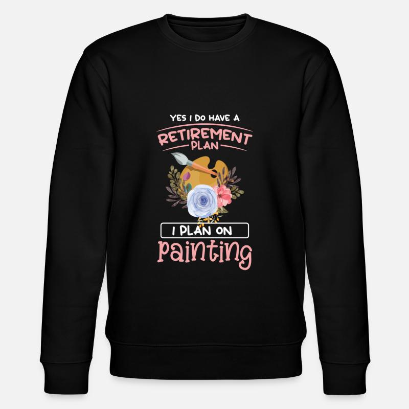 Paints Brush Painter Paint Roller - Stanley/Stella CHANGER Unisex Organic Sweatshirt - black