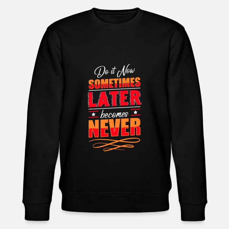Zeit Lebenszeit Zeitlos Unternehmung - Stanley/Stella Unisex Bio-Sweatshirt CHANGER  - Schwarz