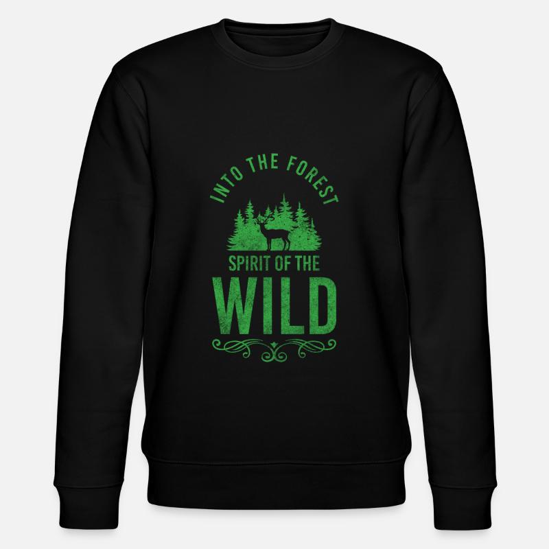 Arbres Randonnée Animaux Forester - Sweat bio CHANGER Stanley/Stella Unisexe - noir