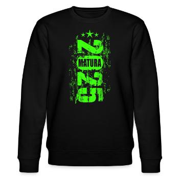 Matura 2025 - Stanley/Stella Unisex Bio-Sweatshirt CHANGER  - Schwarz - Vorne - Nik (191cm) & Marisol (170cm)