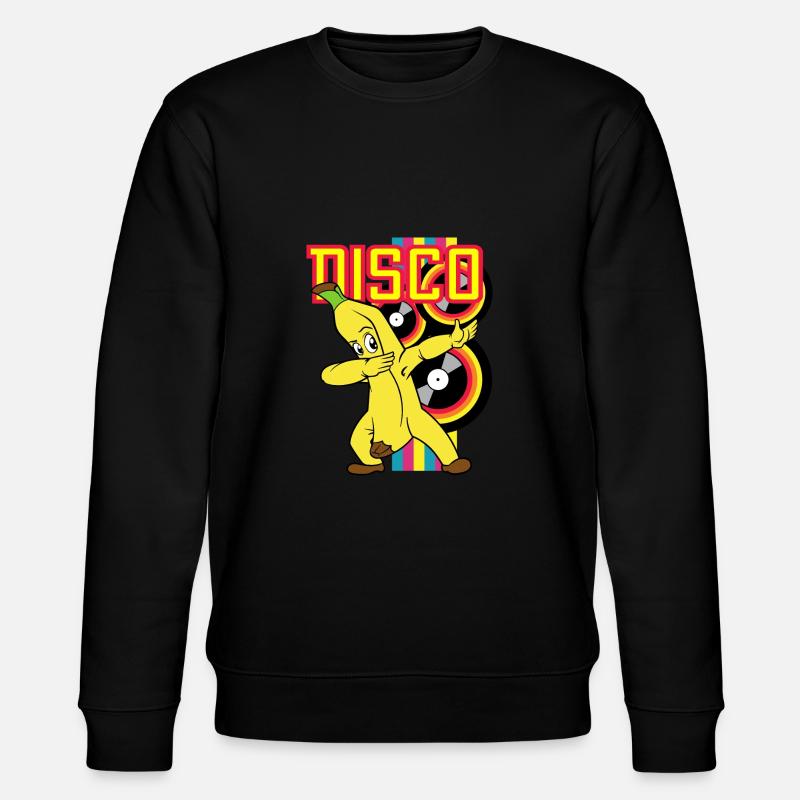 Retro Vintage Dabbing Dab Disco Party Bananw - Stanley/Stella Unisex Bio-Sweatshirt CHANGER  - Schwarz