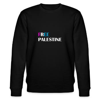 FREE PALESTINE - Sweat bio CHANGER Stanley/Stella Unisexe - noir - Devant - Nik (191cm) & Marisol (170cm)