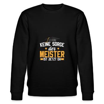 Handwerk Meisterprüfung bestanden Handwerk Meister - Stanley/Stella Unisex Bio-Sweatshirt CHANGER  - Schwarz - Vorne - Nik (191cm) & Marisol (170cm)