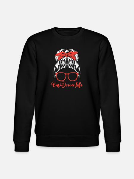 School Bus Driver School Bus - Stanley/Stella CHANGER Unisex Organic Sweatshirt - black